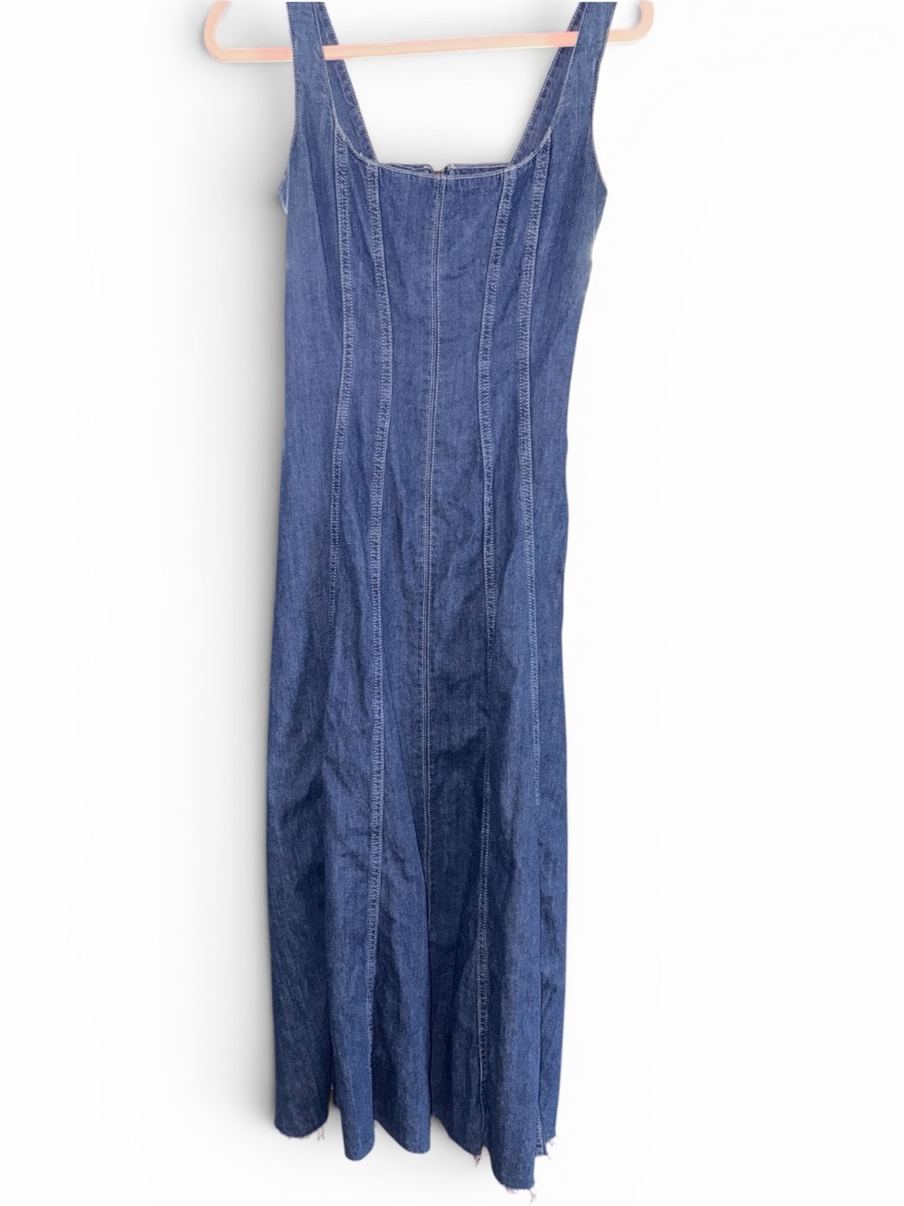 Reformation Blue Denim Midi Dress